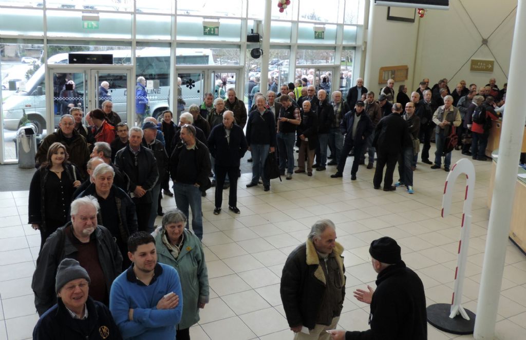 Queueing for the Model Engineer Exhibition